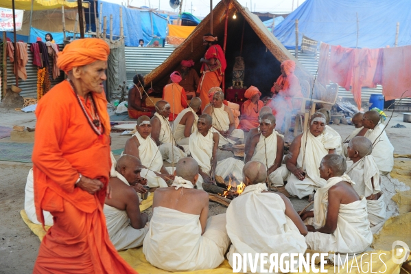 Kumbh Mela Hindu pilgrimage guru and sadhu 2013. Kumbh Mela hindou pèlerinage gourou et sadhu 2013,