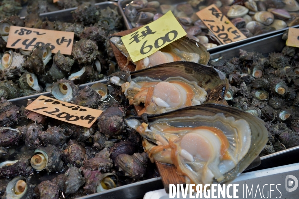 Le marché aux poissons Tsukiji de Tokyo