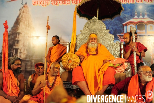 Kumbh Mela Hindu pilgrimage guru and sadhu 2013. Kumbh Mela hindou pèlerinage gourou et sadhu 2013,