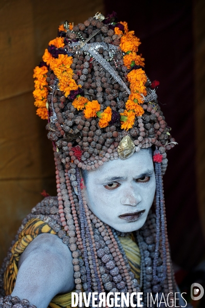 Kumbh Mela Hindu pilgrimage guru and sadhu 2013. Kumbh Mela hindou pèlerinage gourou et sadhu 2013,