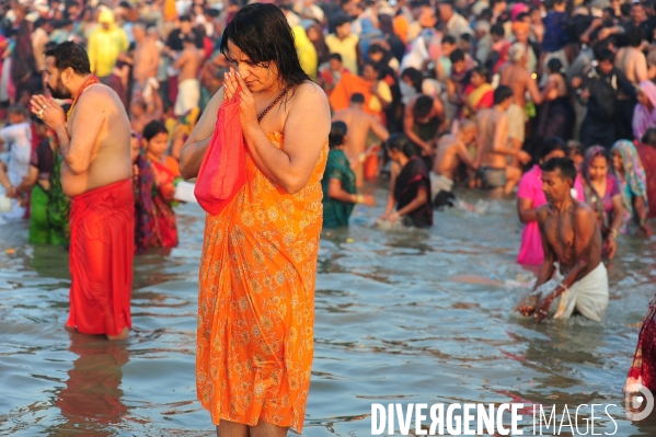 Kumbh Mela Hindu pilgrimage Ritual and worship 2013. Kumbh Mela hindou pèlerinage rituel et de culte 2013.