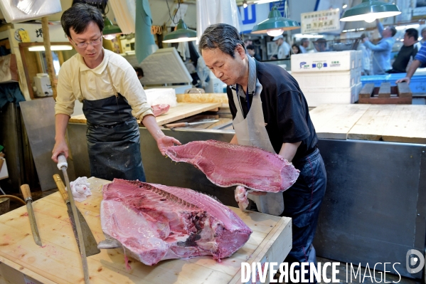 Le marché aux poissons Tsukiji de Tokyo