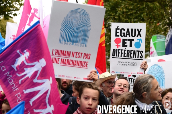 La Manif pour tous. The Demonstration For All.