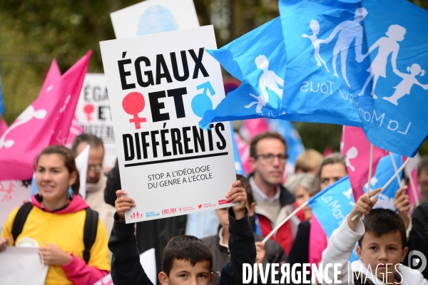 La Manif pour tous. The Demonstration For All.