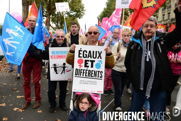 La Manif pour tous. The Demonstration For All.