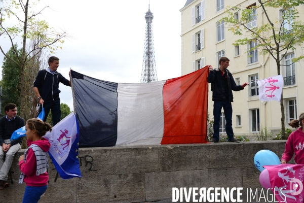 La Manif pour tous. The Demonstration For All.