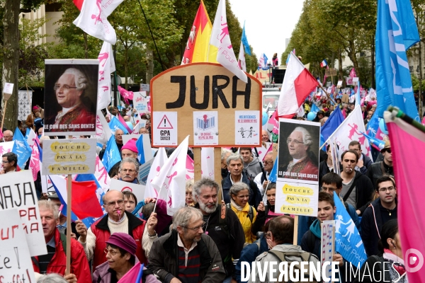 La Manif pour tous. The Demonstration For All.