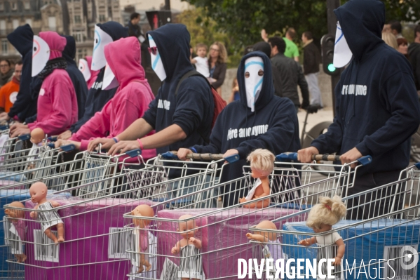 Paris :  la manif pour tous  du dimanche 5 octobre 2014