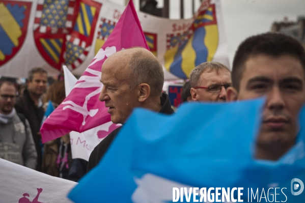 Paris :  la manif pour tous  du dimanche 5 octobre 2014