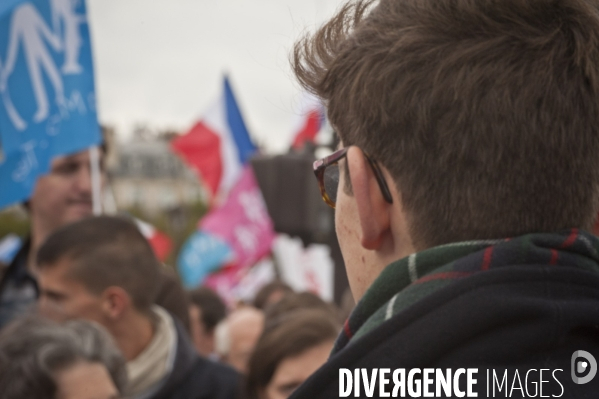 Paris :  la manif pour tous  du dimanche 5 octobre 2014