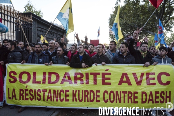 Manifestation des Kurdes