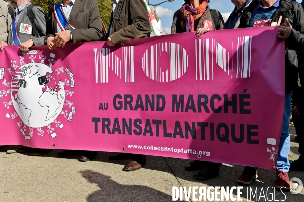 Manifestation contre le TAFTA