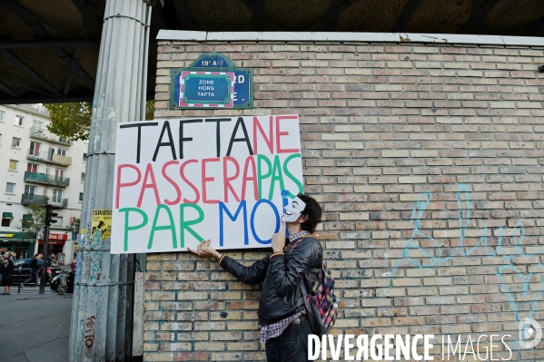 Manifestation contre le TAFTA