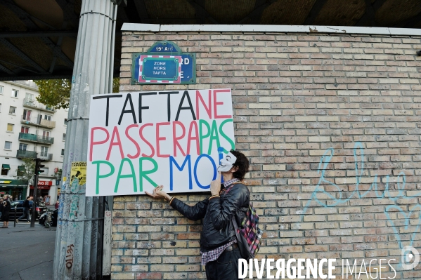 Manifestation contre le TAFTA