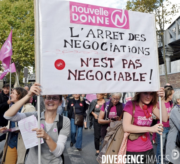 Manifestation contre le TAFTA