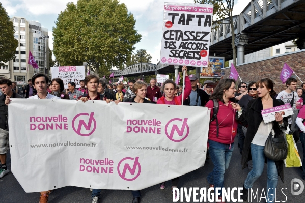 Manifestation contre le TAFTA