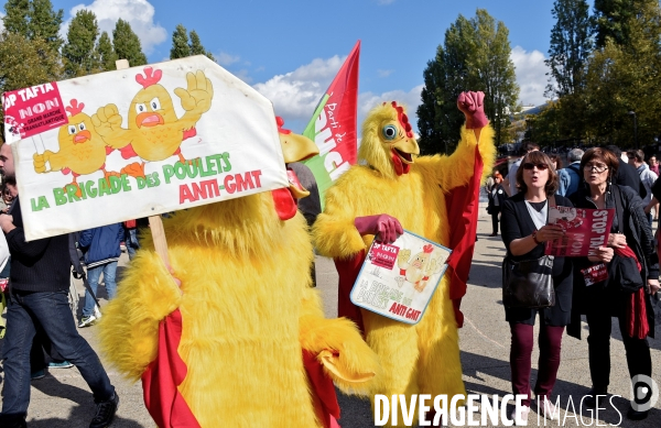 Manifestation contre le TAFTA