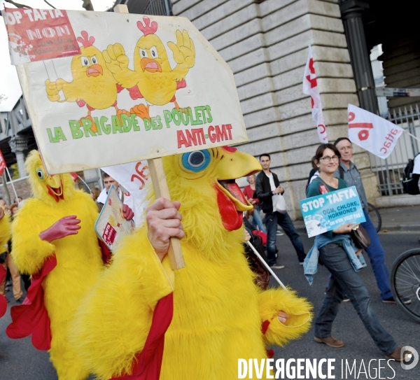 Manifestation contre le TAFTA