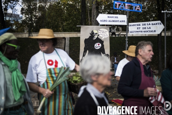 Manifestation contre le TAFTA.