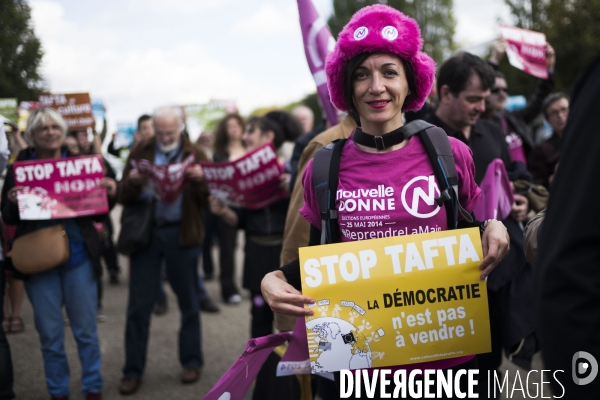 Manifestation contre le TAFTA.