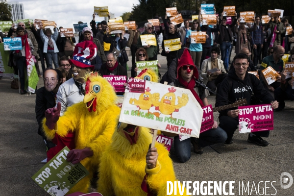 Manifestation contre le TAFTA.