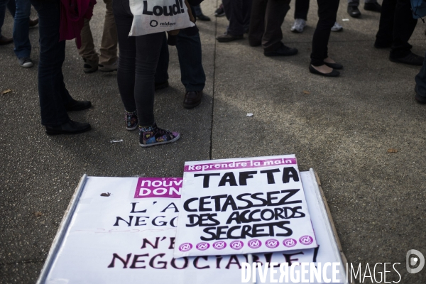 Manifestation contre le TAFTA.