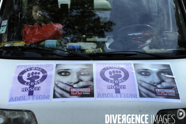 Rosen HICHER, marche pour l abolition de la prostitution.