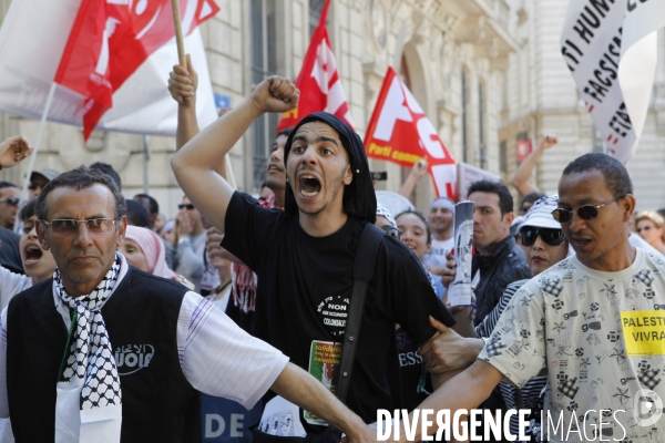 Manifestation de soutien à la Palestine.