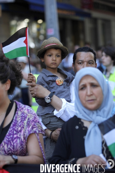 Manifestation de soutien à la Palestine.