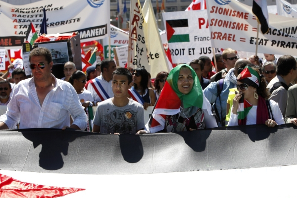 Manifestation de soutien à la Palestine.