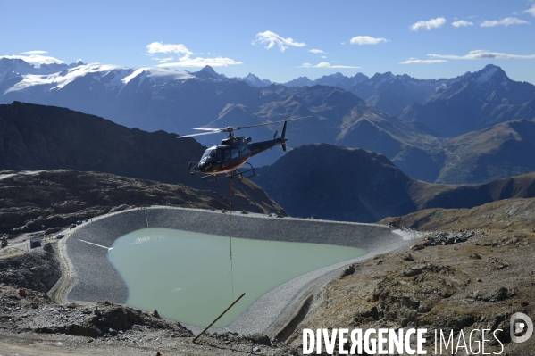 Chantier de la retenue d eau de l Herpie