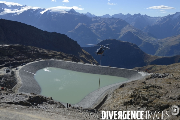 Chantier de la retenue d eau de l Herpie