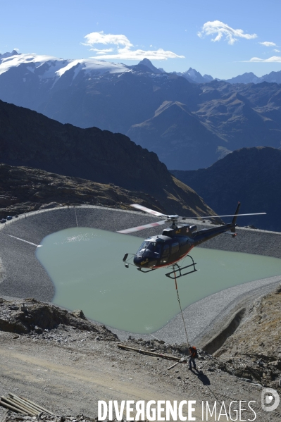 Chantier de la retenue d eau de l Herpie