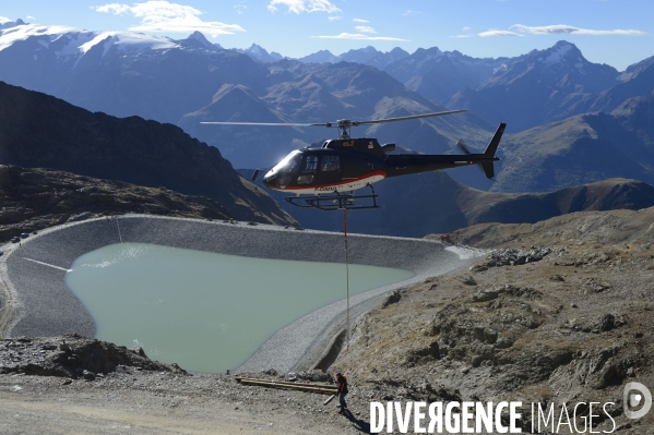 Chantier de la retenue d eau de l Herpie