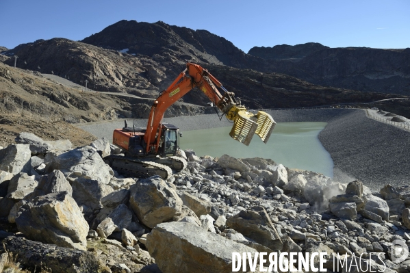 Chantier de la retenue d eau de l Herpie