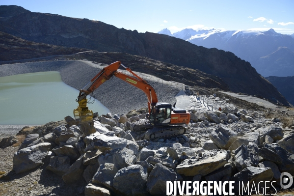 Chantier de la retenue d eau de l Herpie