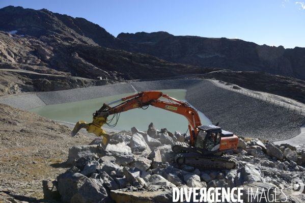 Chantier de la retenue d eau de l Herpie