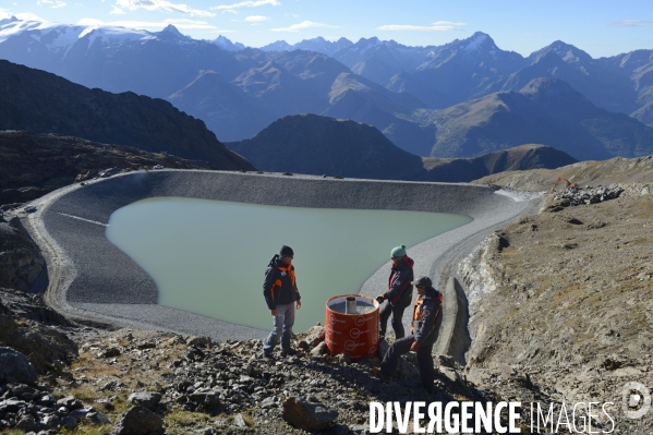 Chantier de la retenue d eau de l Herpie