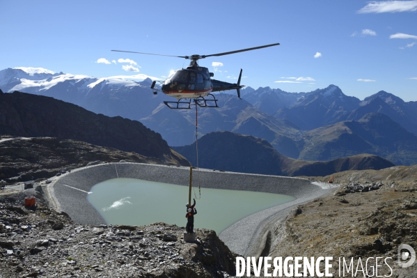 Chantier de la retenue d eau de l Herpie