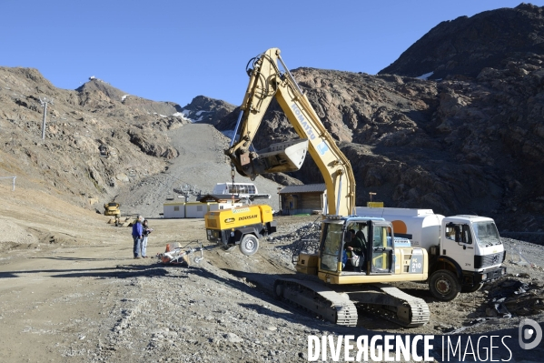 Chantier de la retenue d eau de l Herpie