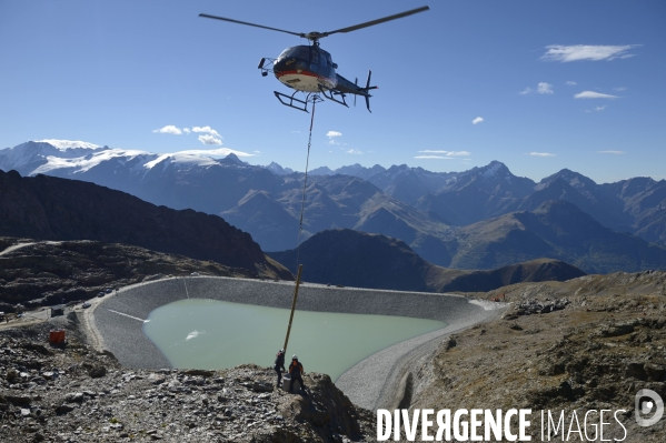 Chantier de la retenue d eau de l Herpie