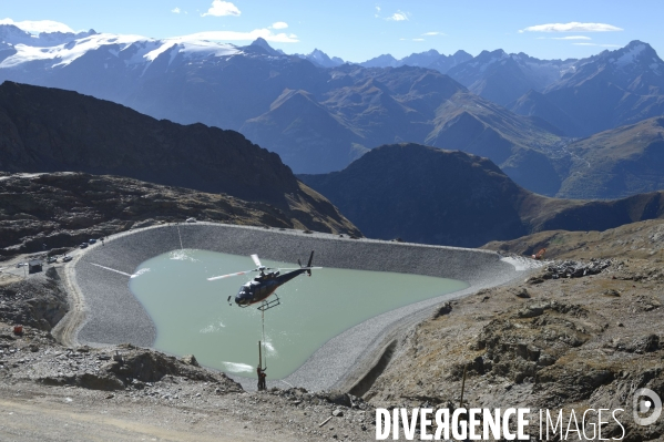 Chantier de la retenue d eau de l Herpie