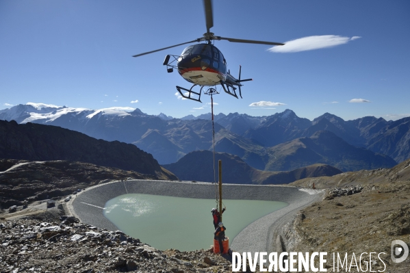 Chantier de la retenue d eau de l Herpie