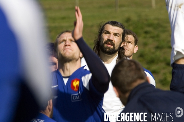 Entrainement de l équipe de France de Rugby