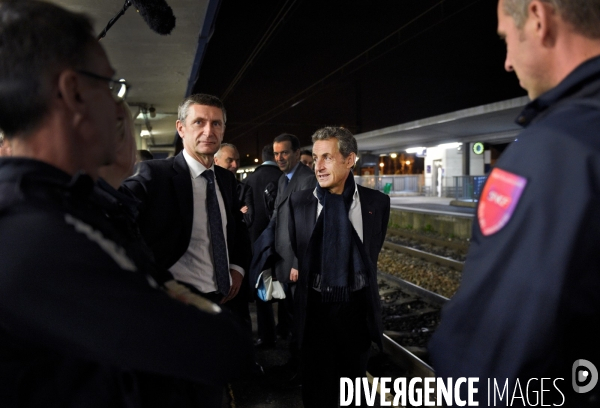 Nicolas Sarkozy avec Frédéric Péchenard