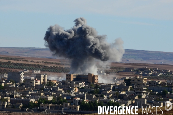 Battle for Kobani, Turkey-Syria Border. Bataille pour Kobani, frontaliers de Turquie et Syrie