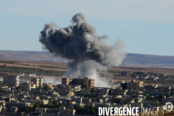 Battle for Kobani, Turkey-Syria Border. Bataille pour Kobani, frontaliers de Turquie et Syrie