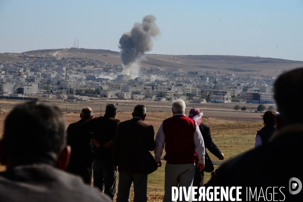 Battle for Kobani, Turkey-Syria Border. Bataille pour Kobani, frontaliers de Turquie et Syrie