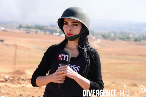 Members of the media the foreign and local press covering Battle for Kobani, Les membres des médias de la presse étrangère et locale couvrant bataille pour Kobani,