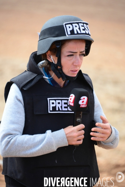 Members of the media the foreign and local press covering Battle for Kobani, Les membres des médias de la presse étrangère et locale couvrant bataille pour Kobani,